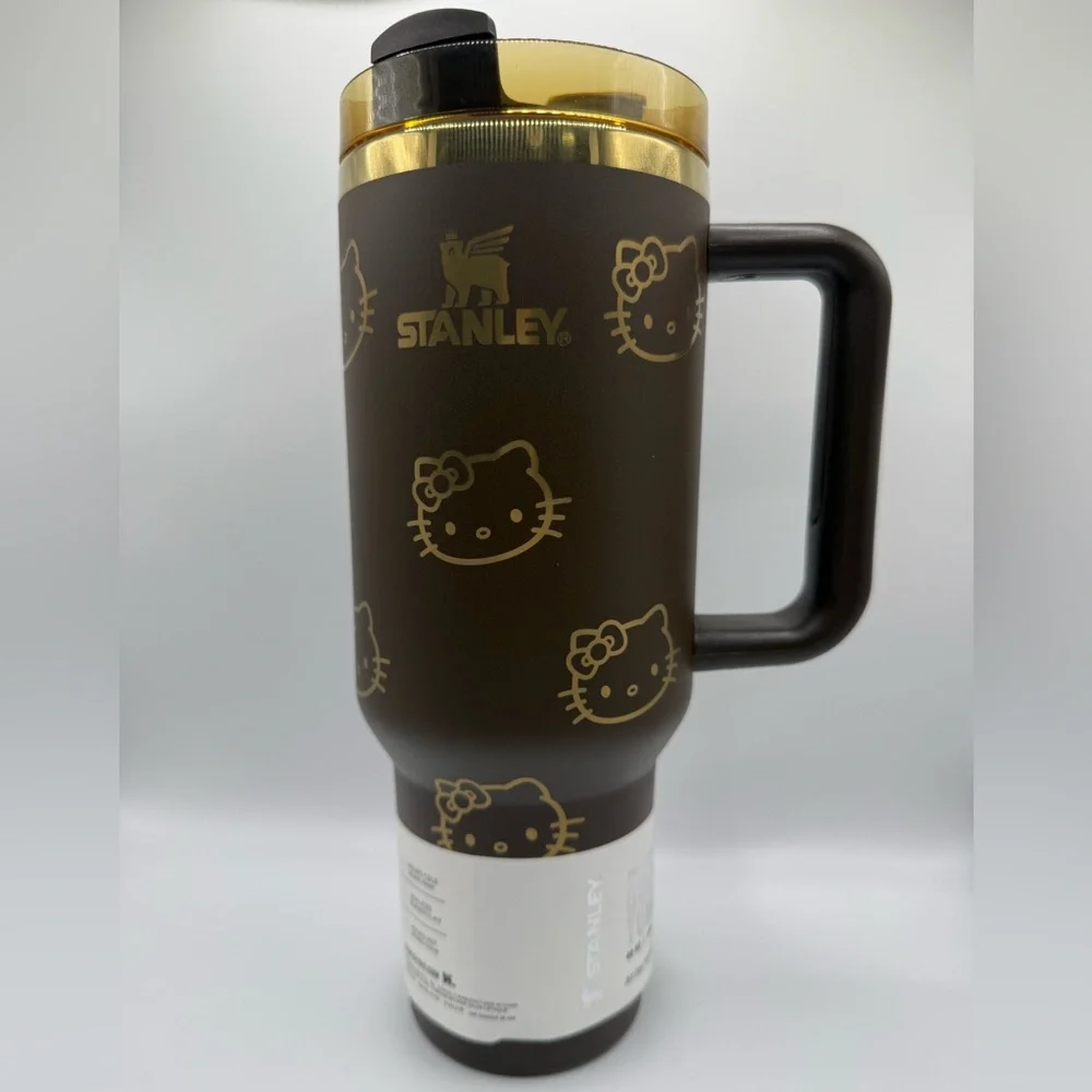 Stanley Brown and Gold Hello Kitty Tumbler- 40 onz - Picture 3 of 13